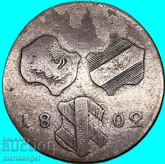 6 кройцера 1802 Австрия сребро 6 кройцера 1802 Австрия сребро