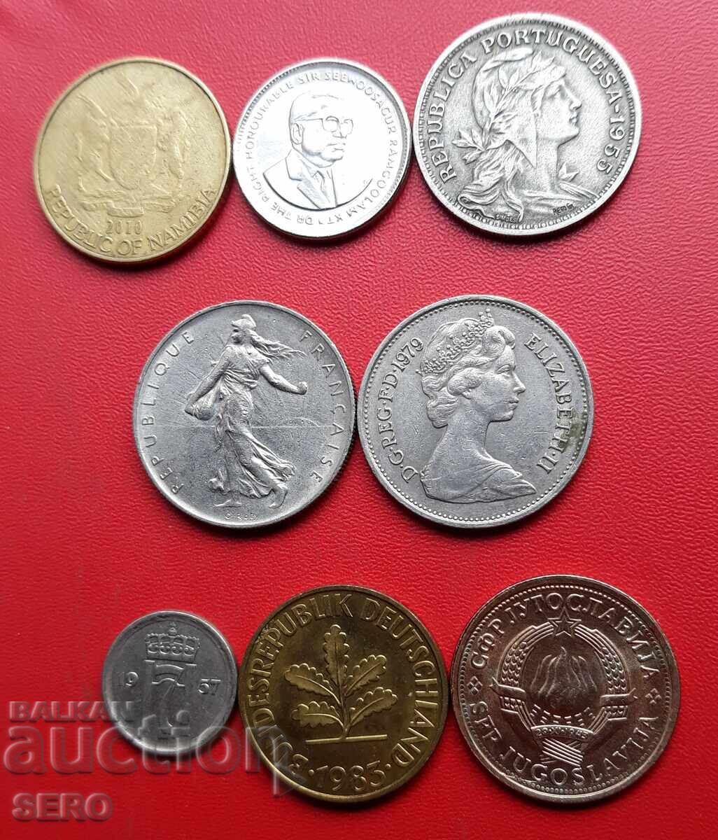 Смесен лот от 8 монети с цена € 0.51 | 1.00 лв.