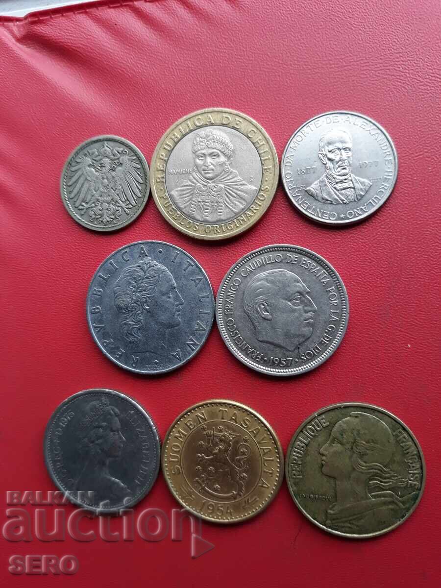 Смесен лот от 8 монети с цена € 0.51 | 1.00 лв.