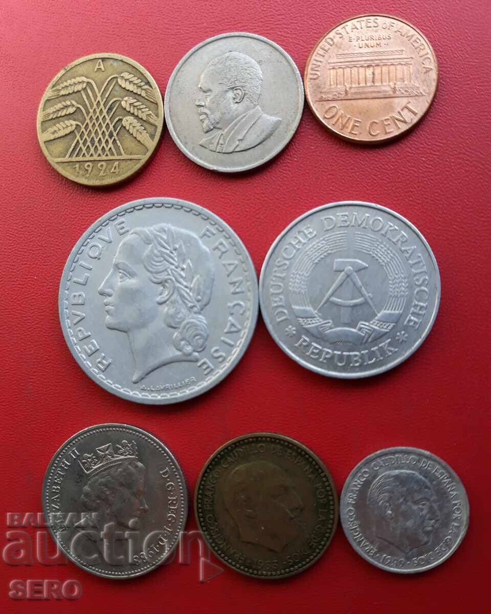 Mixed lot of 8 coins with price € 0.51 | 1.00 BGN