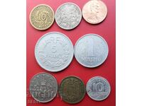 Mixed lot of 8 coins
