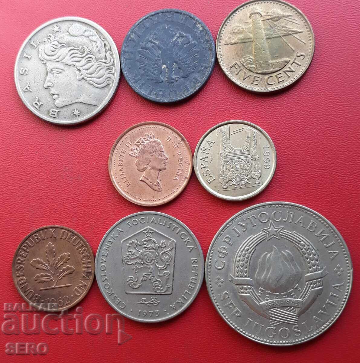 Смесен лот от 8 монети с цена € 0.51 | 1.00 лв.