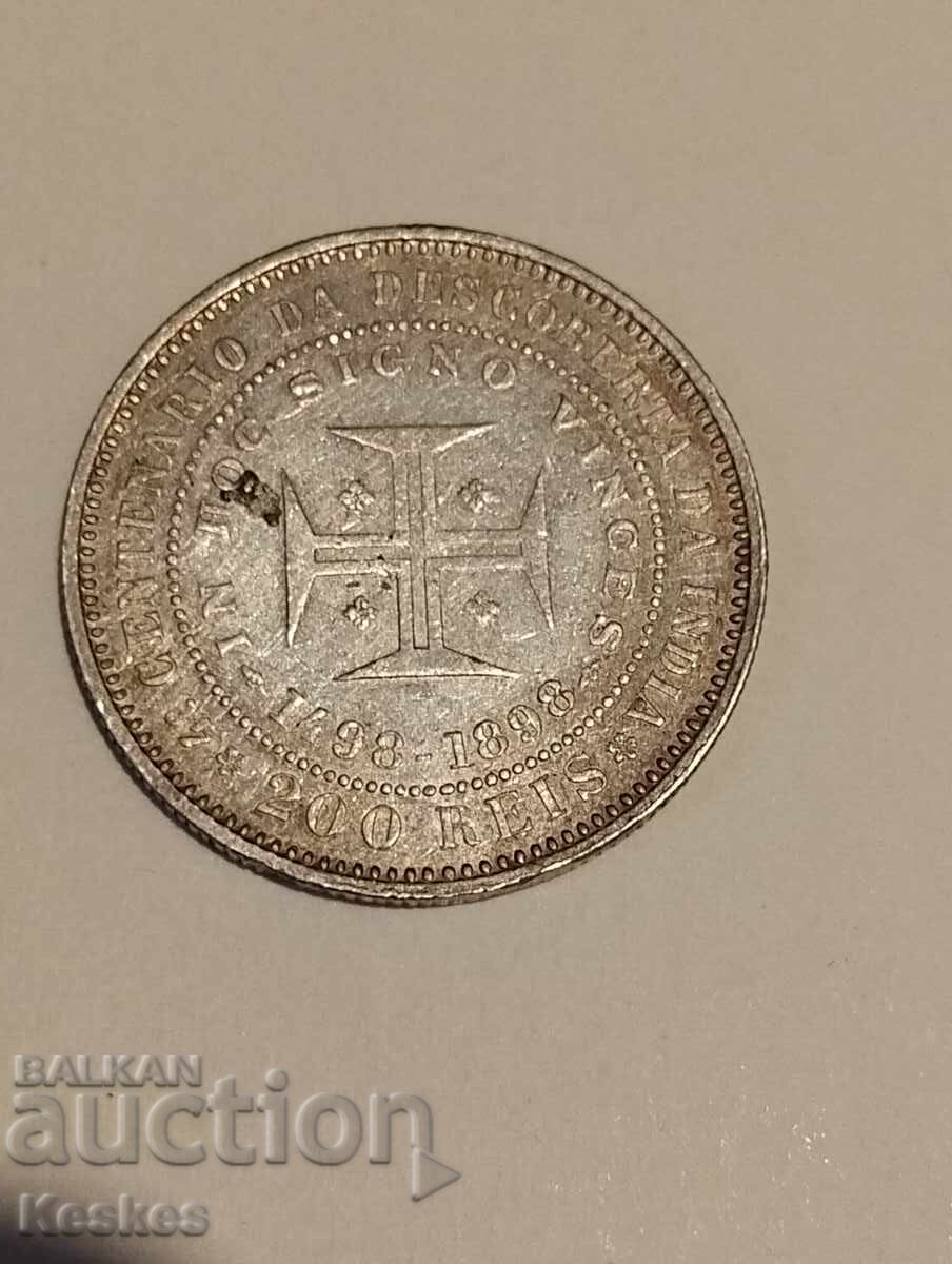 Πορτογαλία 1898 200 réis 500 réis 1000 réis - 7
