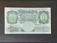 1 liră (Seria A; Marea Britanie, cu fir de siguranță) ND (1949-1955)