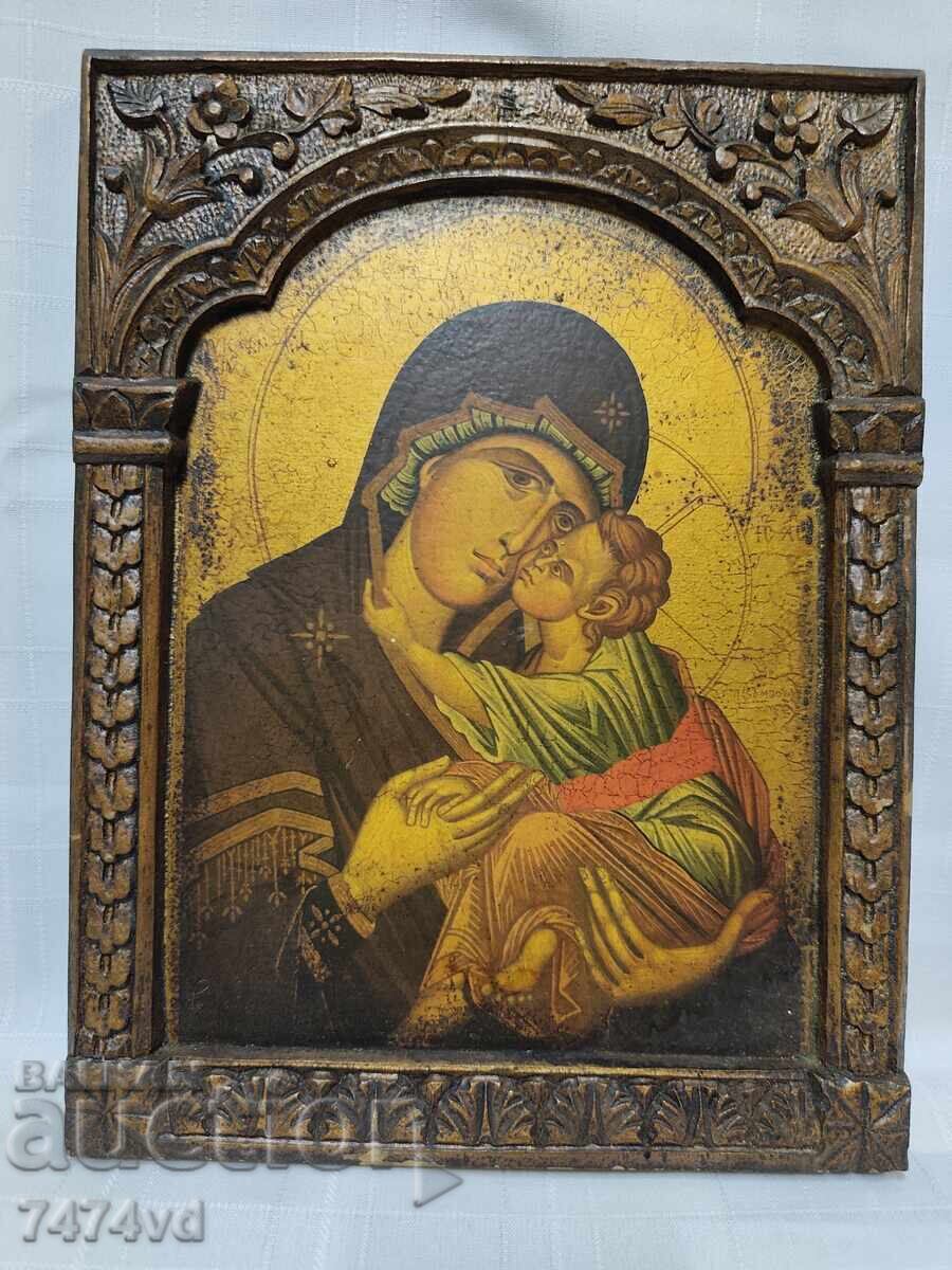 ICON, WOOD CARVING - ST. VIRGIN MARY with price € 60.00 | 117.35 BGN