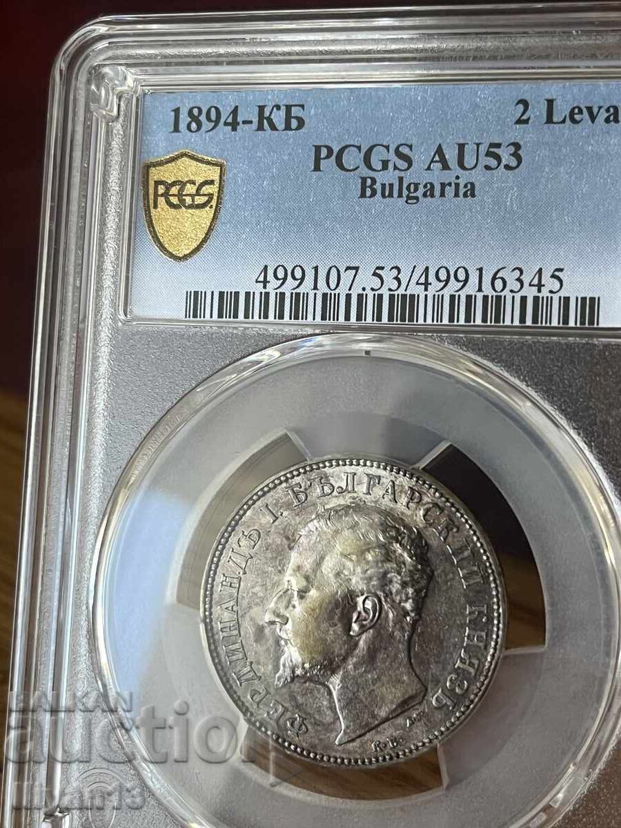 Licitație 2 leva 1894 AU 53