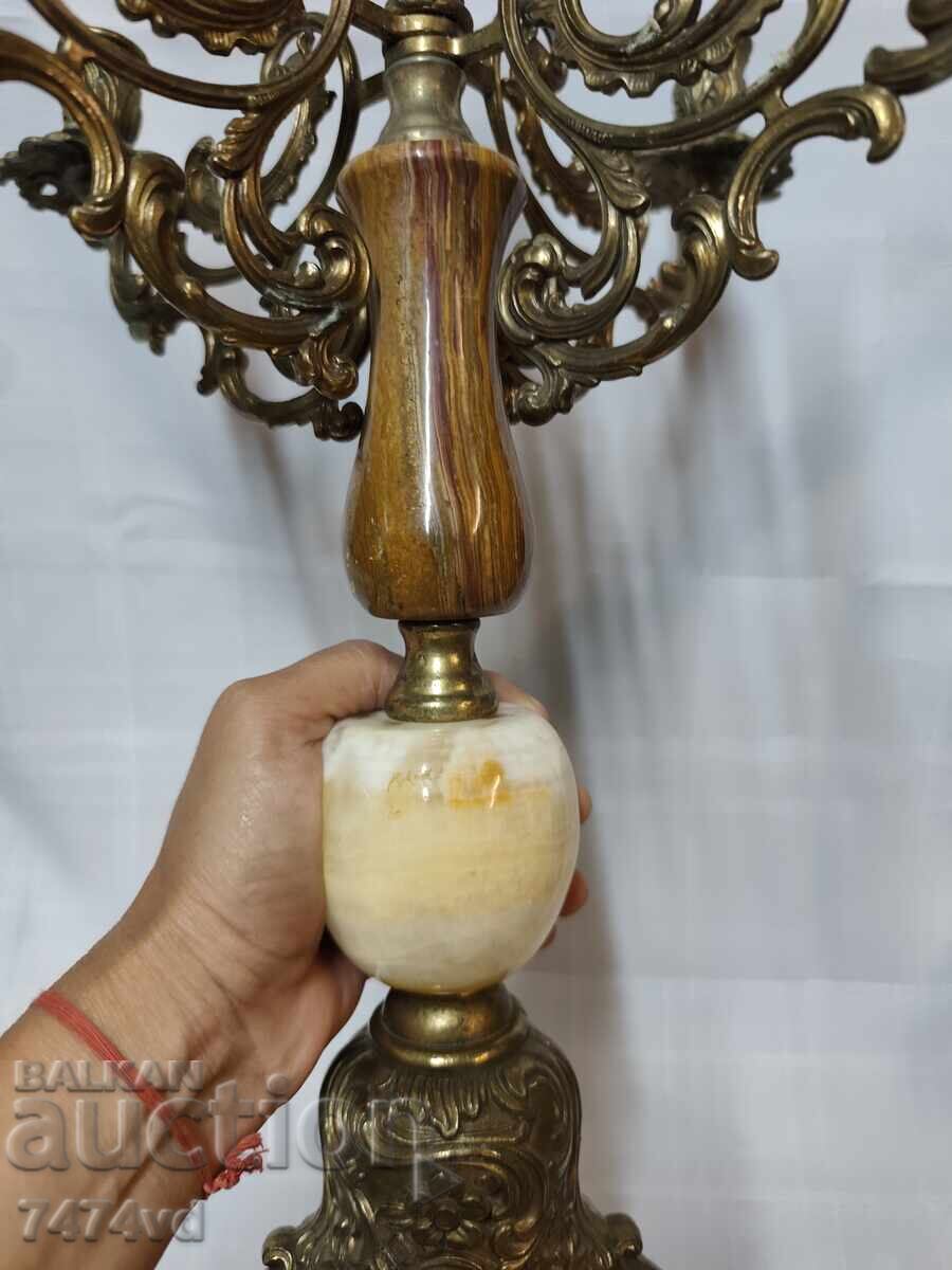 Licitație Masiv sfeșnic antic vintage în stil Rococo/Baroc