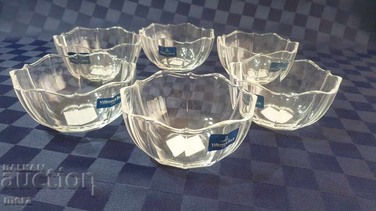 "Villeroy & Boch My Garden" crystal bowl set - 5 "Villeroy & Boch My Garden" crystal bowl set - 5