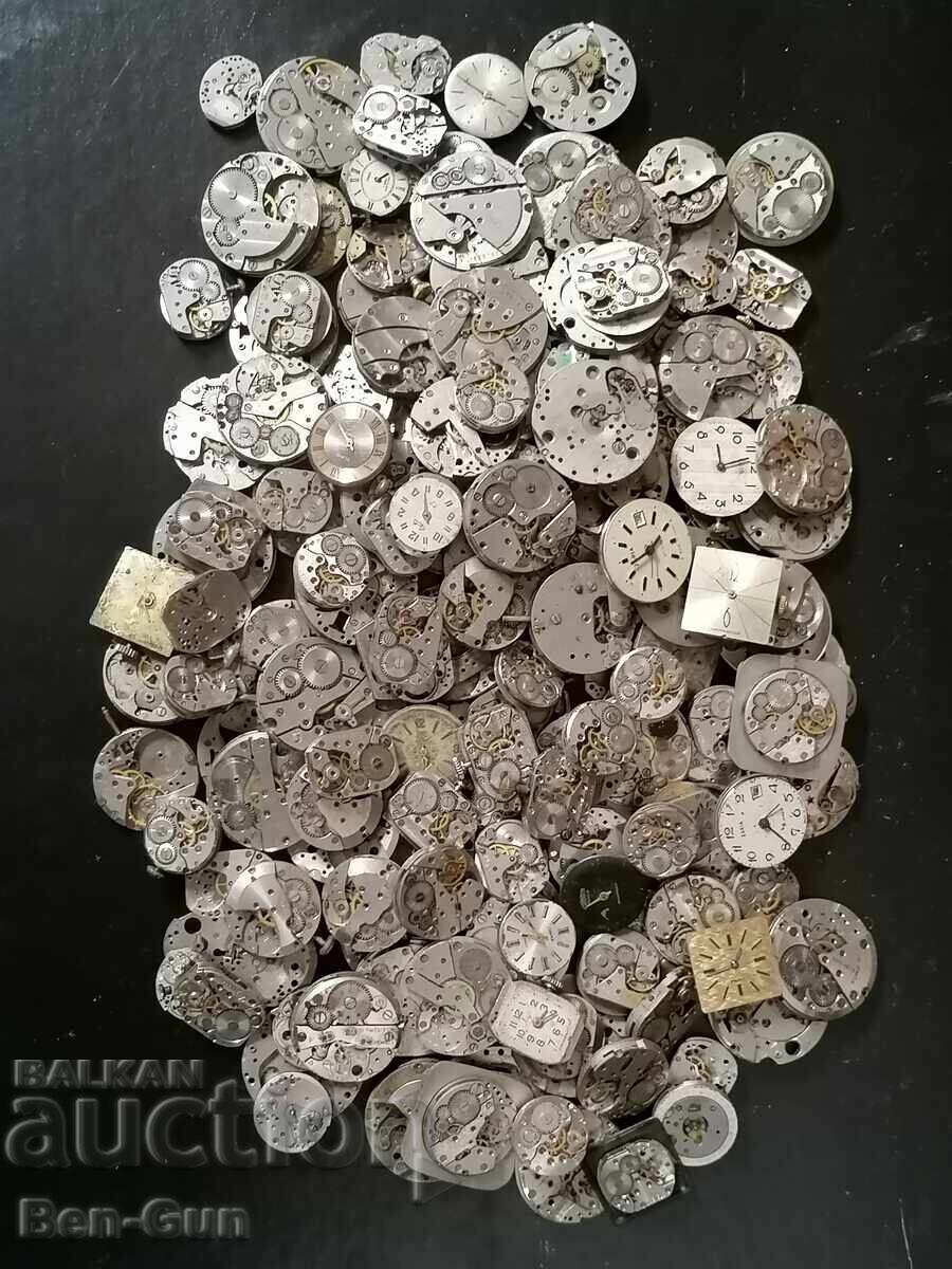 150бр.Часовникови механизми от механични часовници