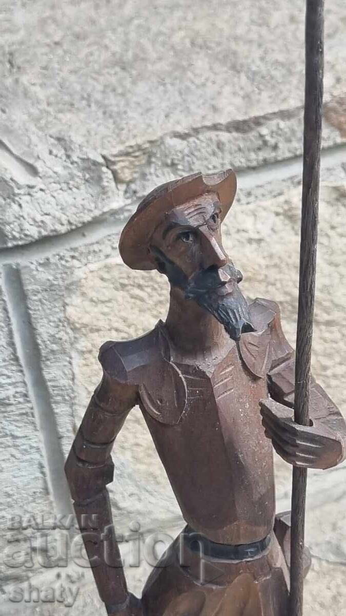 Ξύλινο γλυπτό του Δον Κιχώτη με τιμή € 75.00 | 146.69 BGN Ξύλινο γλυπτό του Δον Κιχώτη με τιμή € 75.00 | 146.69 BGN