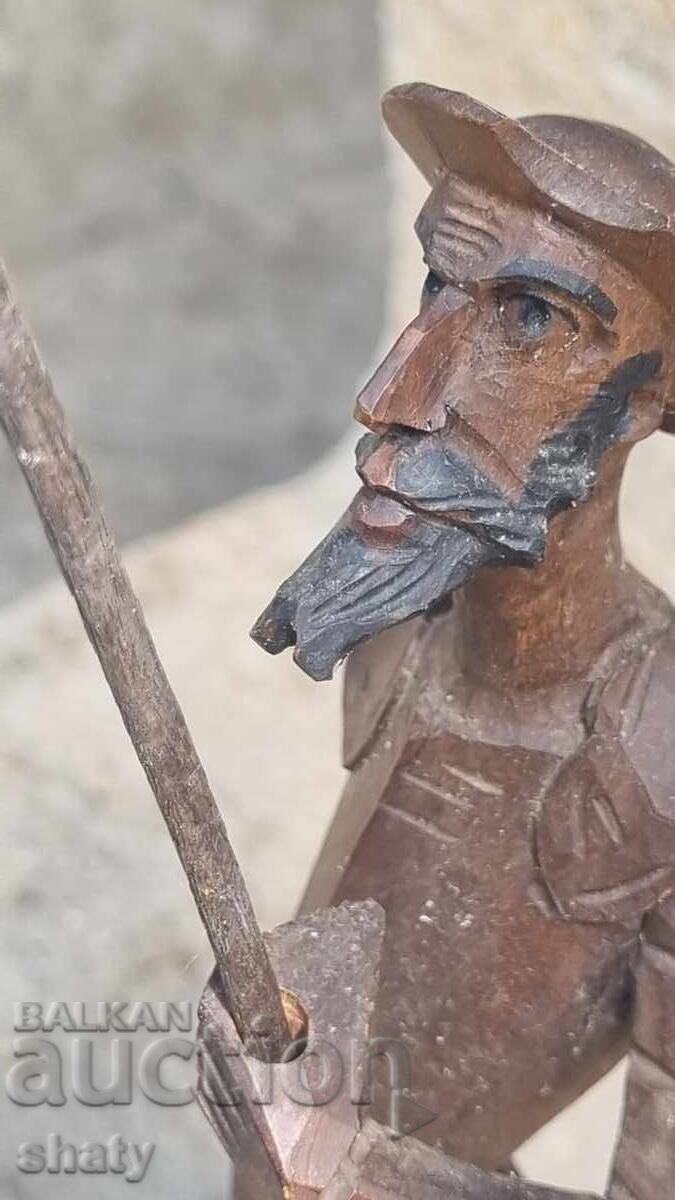 Δημοπρασία Ξύλινο γλυπτό του Δον Κιχώτη Δημοπρασία Ξύλινο γλυπτό του Δον Κιχώτη