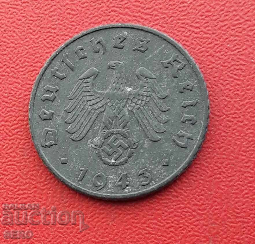 Germany-Third Reich-5 Pfennig 1943 F-Stuttgart