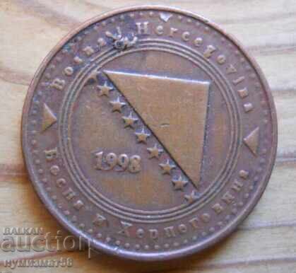 10 фенинга 1998 г. - Босна и Херцоговина с цена € 0.45 | 0.88 лв.