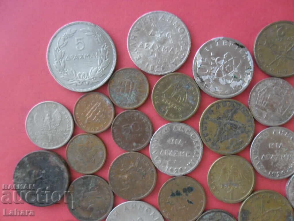 Large lot of coins from Greece with price € 0.01 | 0.02 BGN