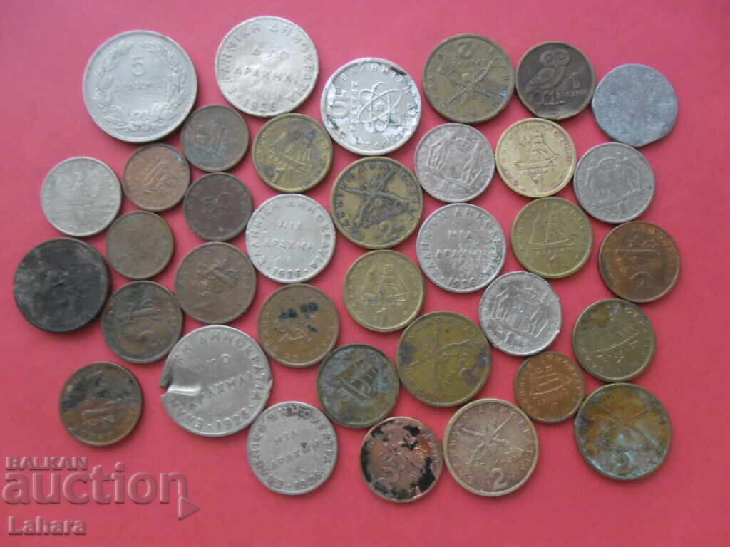 Large lot of coins from Greece