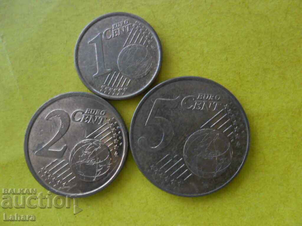 1, 2 și 5 cenți 2021 Grecia cu preț € 0.01 | 0.02 BGN