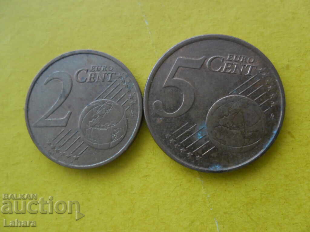 1 και 5 λεπτά 2011 Ελλάδα με τιμή € 0.01 | 0.02 BGN