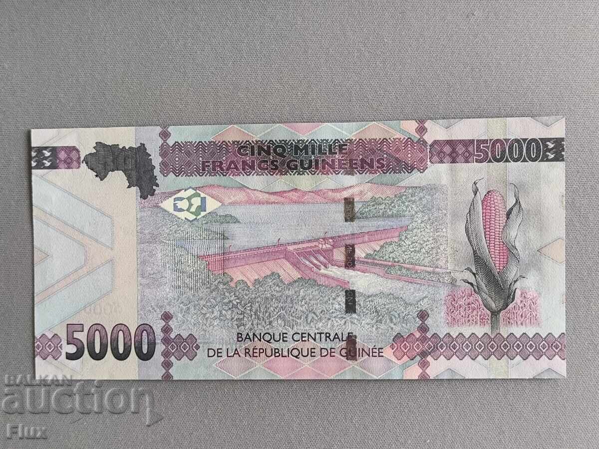 Bancnotă - Guineea - 5000 franci UNC | 2022 cu preț € 5.75 | 11.25 BGN