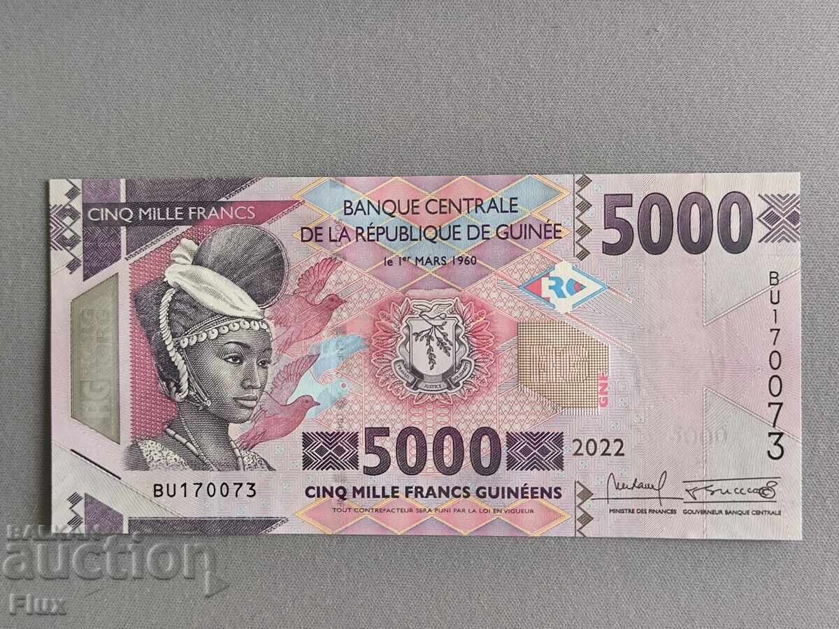Bancnotă - Guineea - 5000 franci UNC | 2022