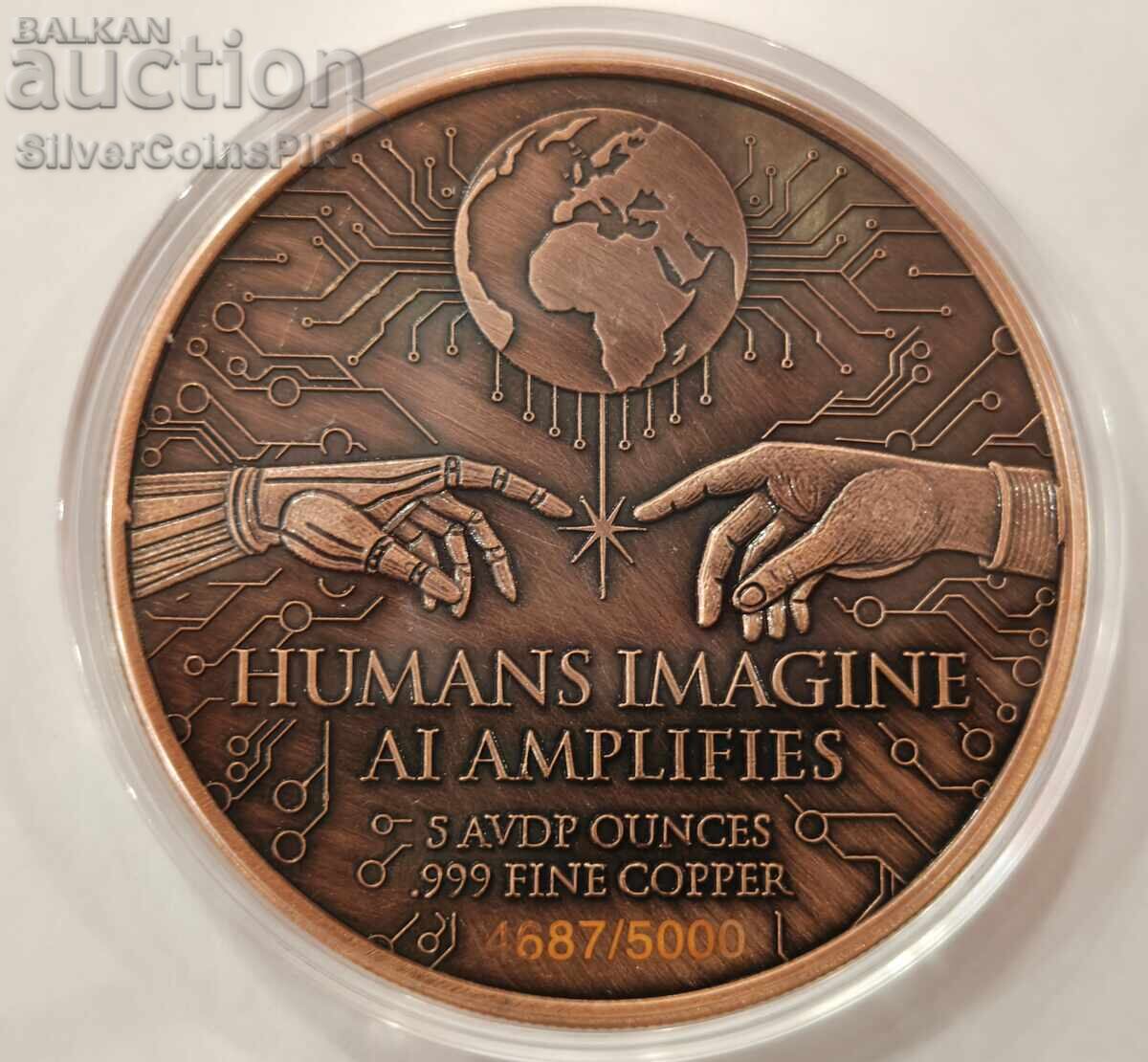 Licitație Cupru 5 oz AI Inteligență Artificială 2026 Round Licitație Cupru 5 oz AI Inteligență Artificială 2026 Round