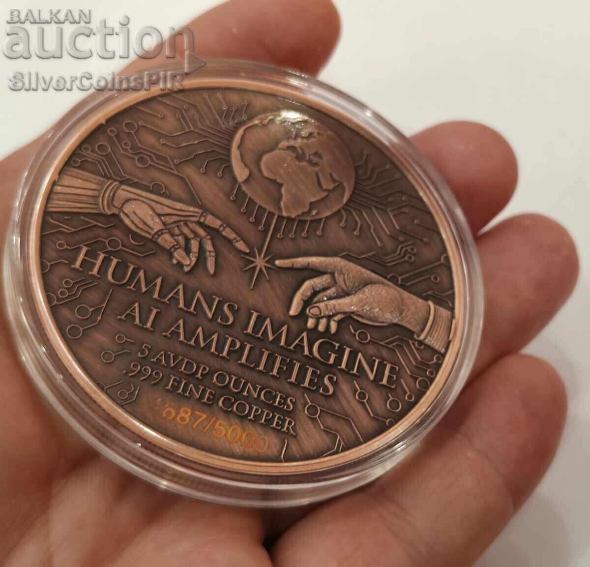 Livrarea Cupru 5 oz AI Inteligență Artificială 2026 Round Livrarea Cupru 5 oz AI Inteligență Artificială 2026 Round