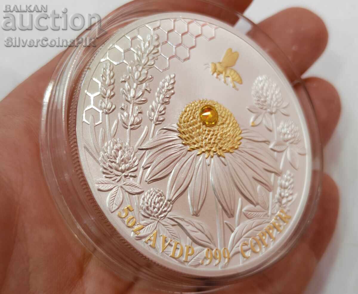 Monedă 5 oz Yin-Yang Bee 2026 Round - 6 Monedă 5 oz Yin-Yang Bee 2026 Round - 6