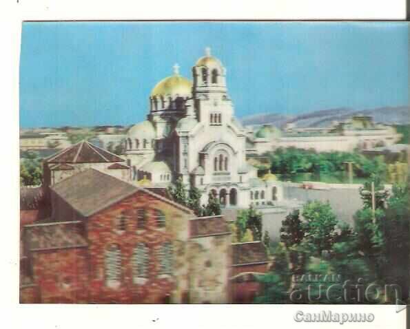 Картичка  България  София Храм-паметник"Ал.Невски" стерео 1