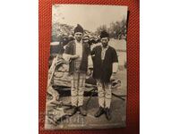 Old postcard villagers from the Sofia region