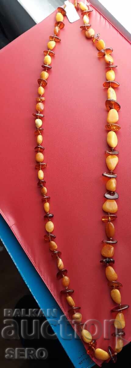 Auction  Amber necklace made of natural Baltic amber