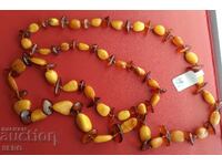 Amber necklace made of natural Baltic amber