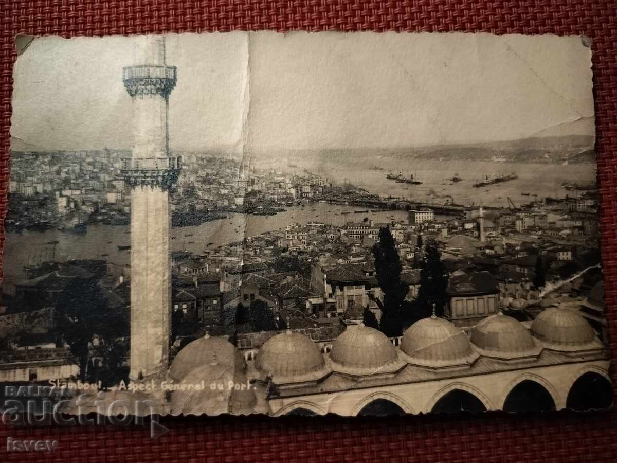 Стара пощенска картичка от Истанбул 1937г.