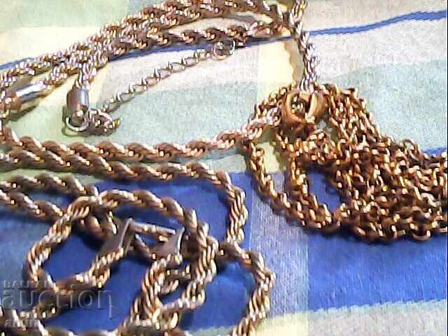 Auction  Lot of gold-plated jewelry approx. 150g