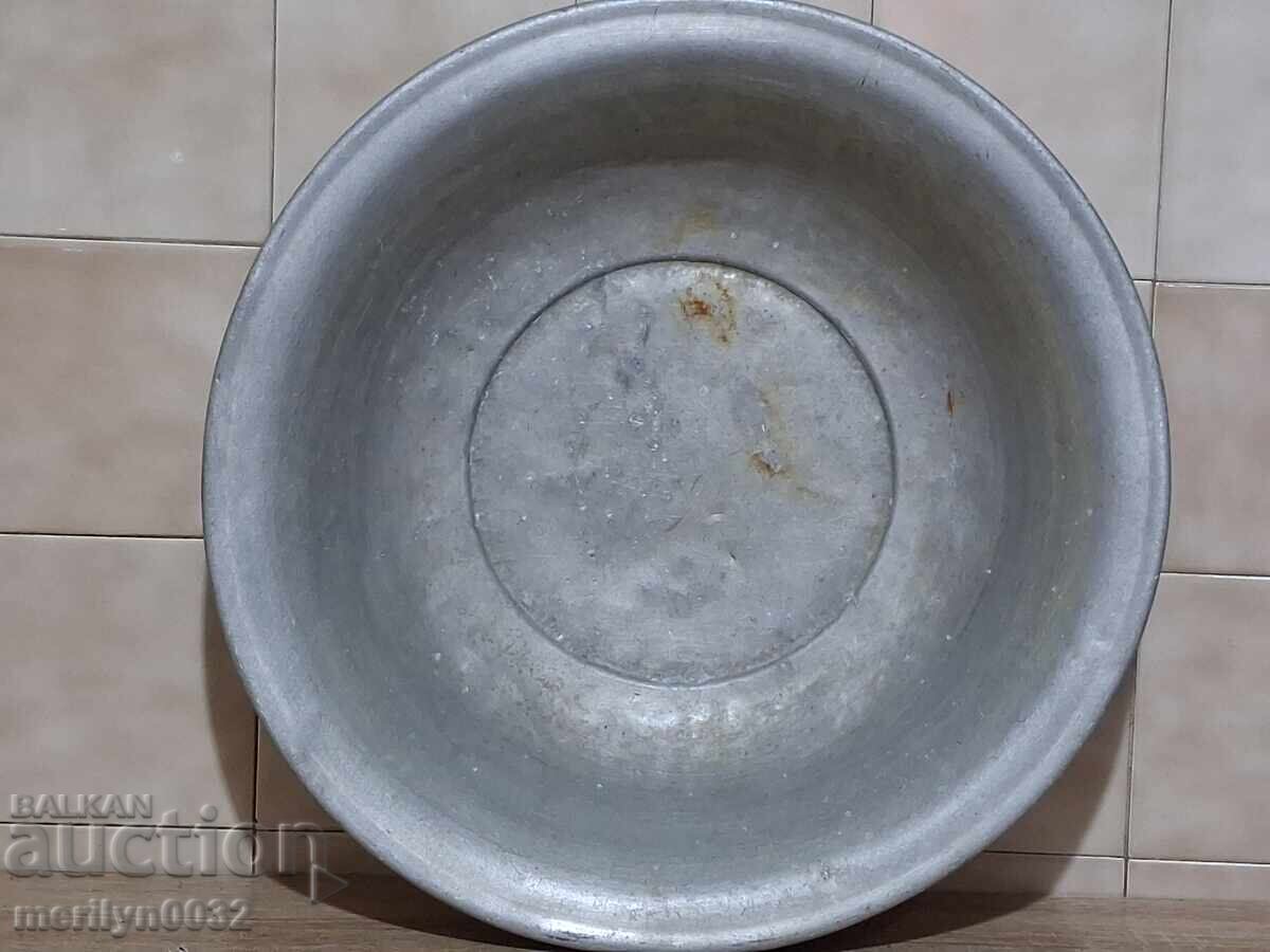 Αλουμινένια λεκάνη οικιακό σκεύος καζάνι σκάφη κολυμπήθρα