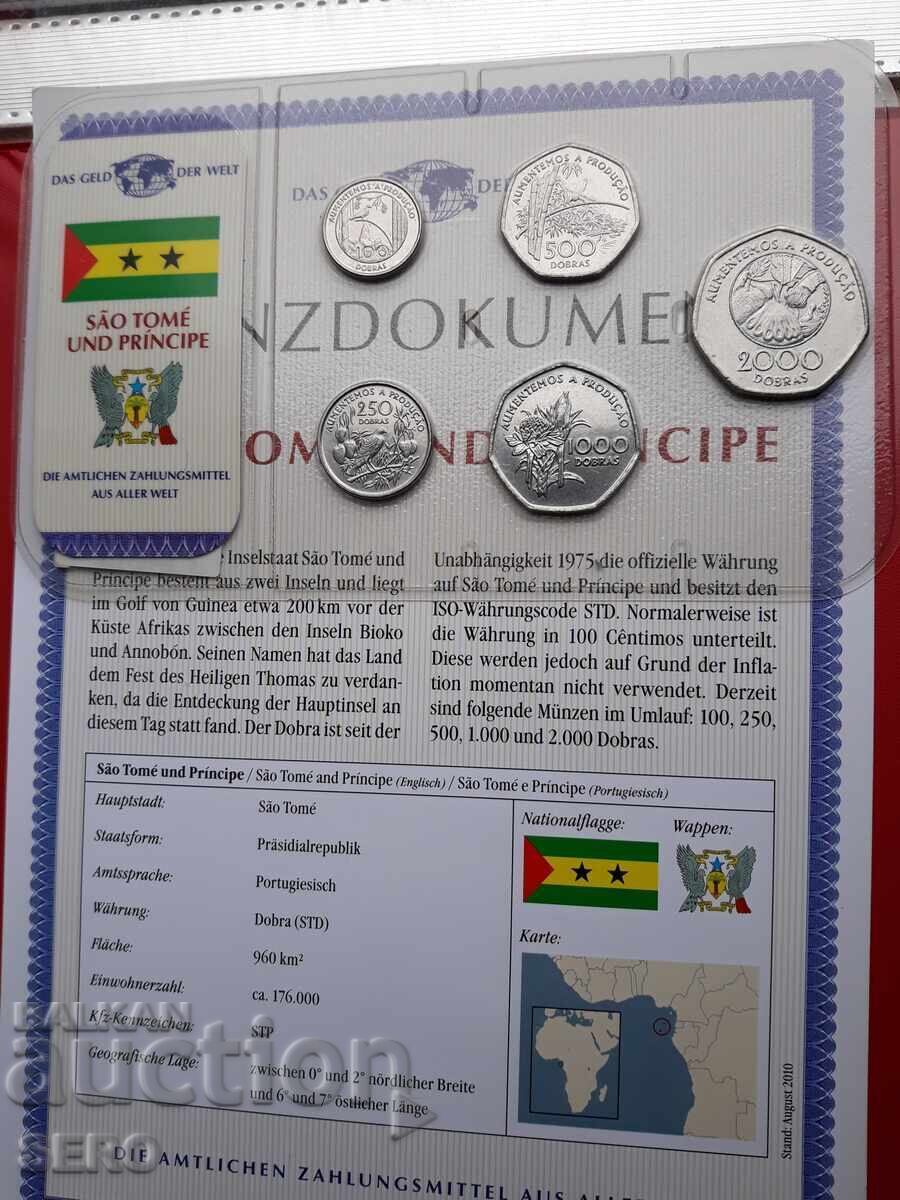 São Tomé și Príncipe - SET 1997 din 5 monede
