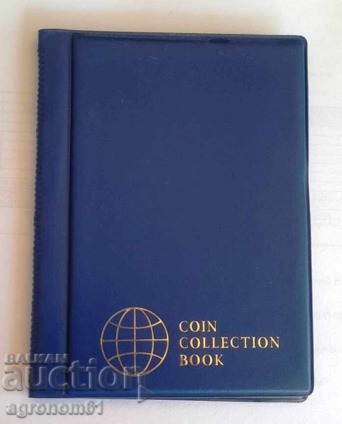 Clasor pentru monede, album pentru monede, 120 buzunare /c