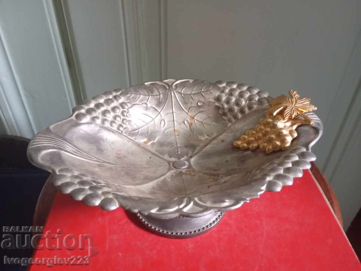 Vintage silver-plated bowl, fruit bowl
