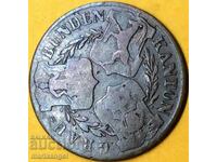 1836 1 batzen Elveţia canton Graubunden argint