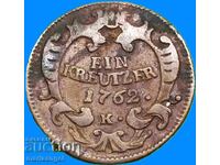 1 Κρόιτσερ 1762 Αυστρία K-Kremnitz Μαρία Θηρεσία (1764-1780)
