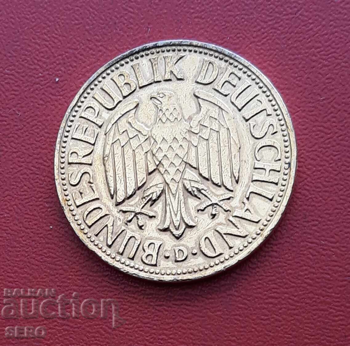 Германия-ГФР-1 марка 1950 D-Мюнхен-позлатена с цена € 0.61 | 1.19 лв.