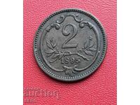 Austria-Hungary-2 Heller 1895