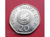 Guernsey Island-20 pence 1992