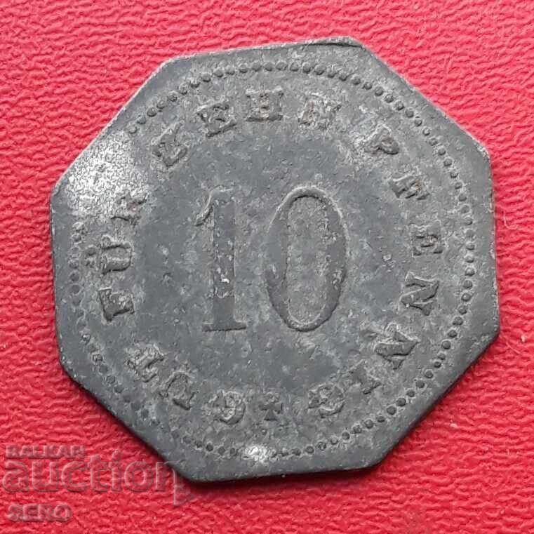 Germania-Bavaria-Bad Tölz-10 Pfennig 1917