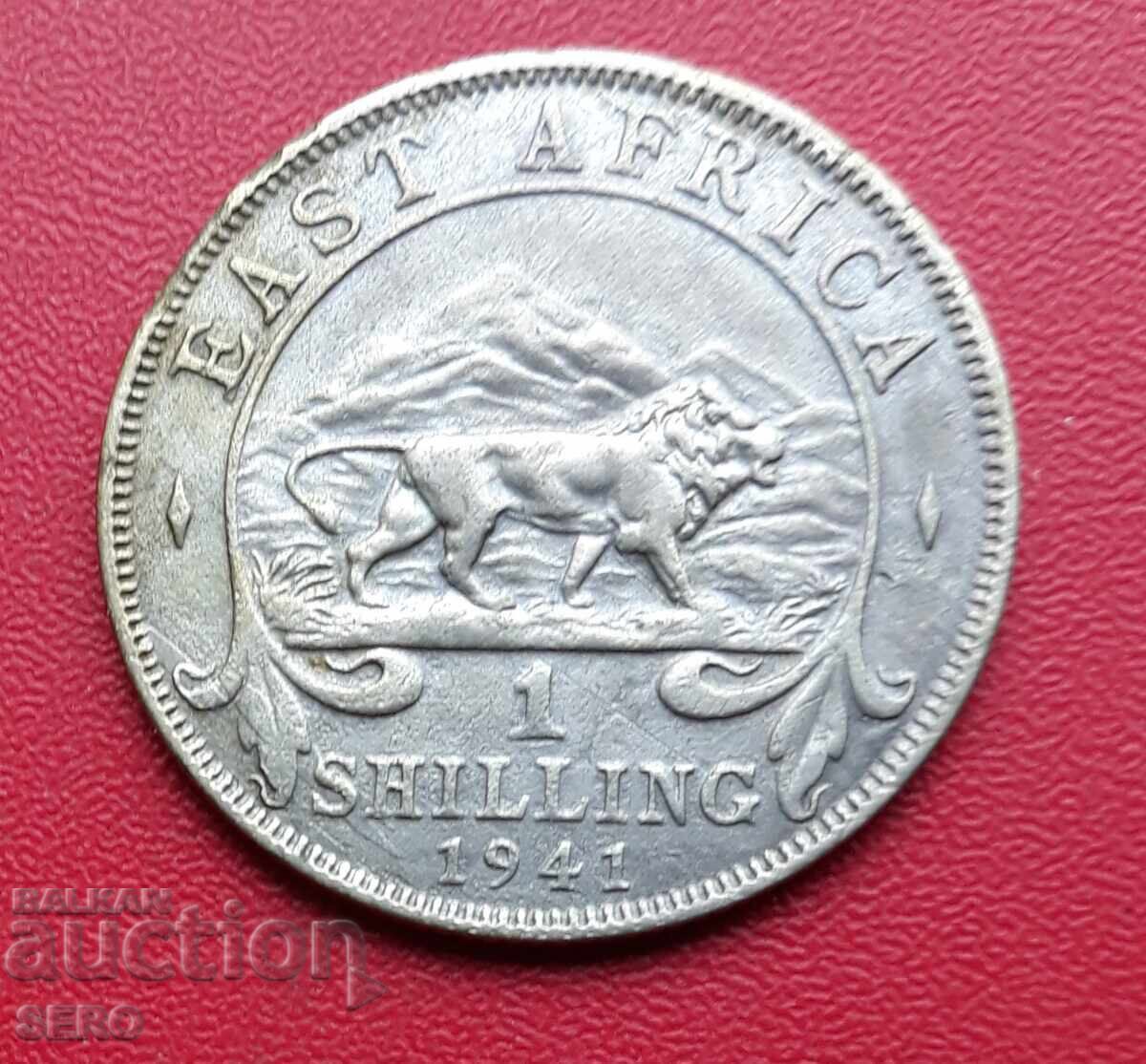 British East Africa-1 Shilling 1941-edge is slightly bumped