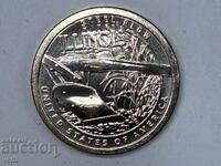 SUA 1 dolar 2024 D - Illinois. Steel Plow