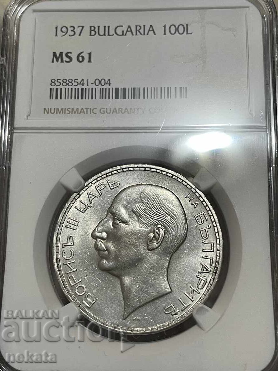 100 BGN 1937 MS61 NGC