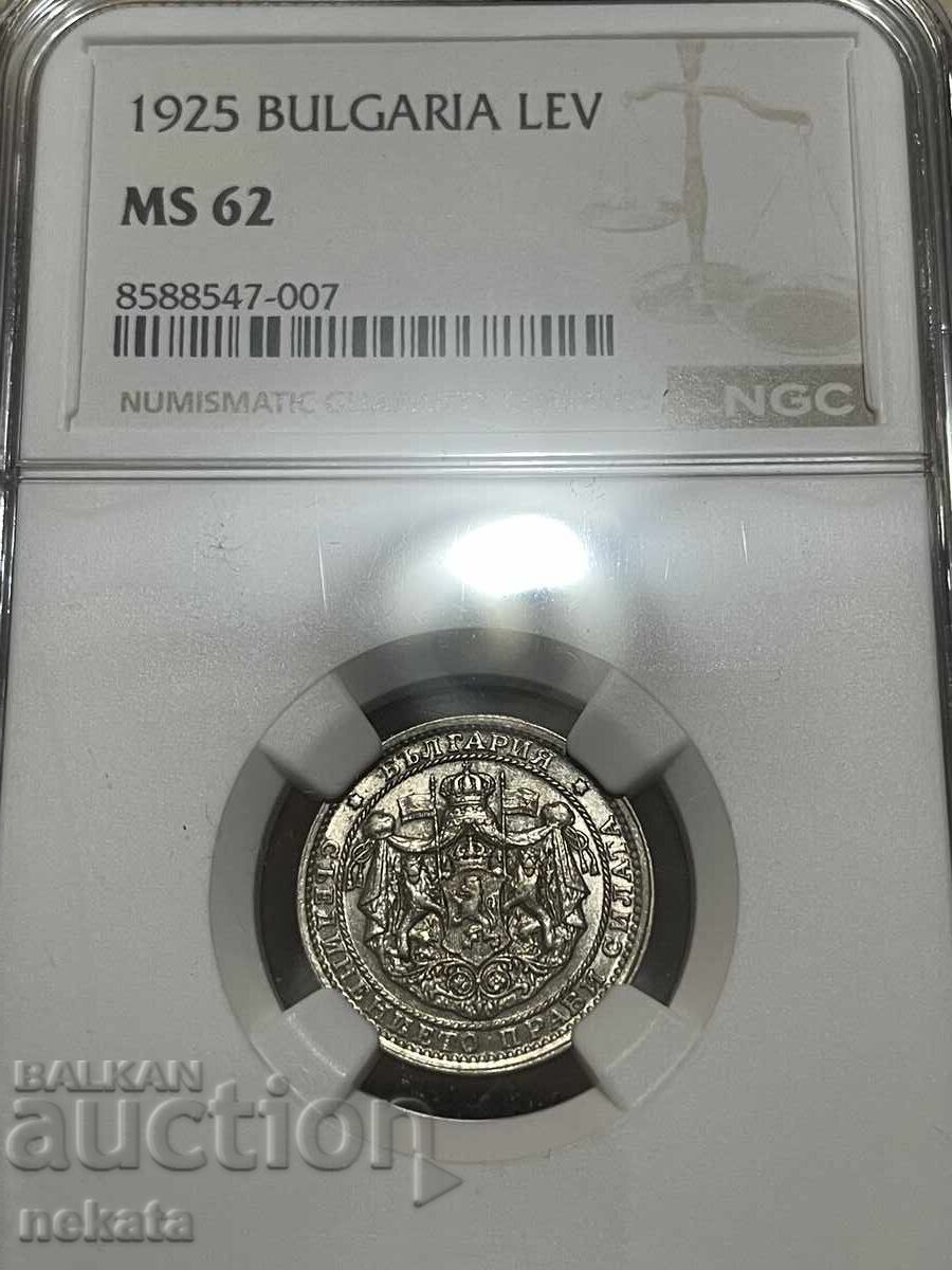 1 leu 1925 MS62 NGC