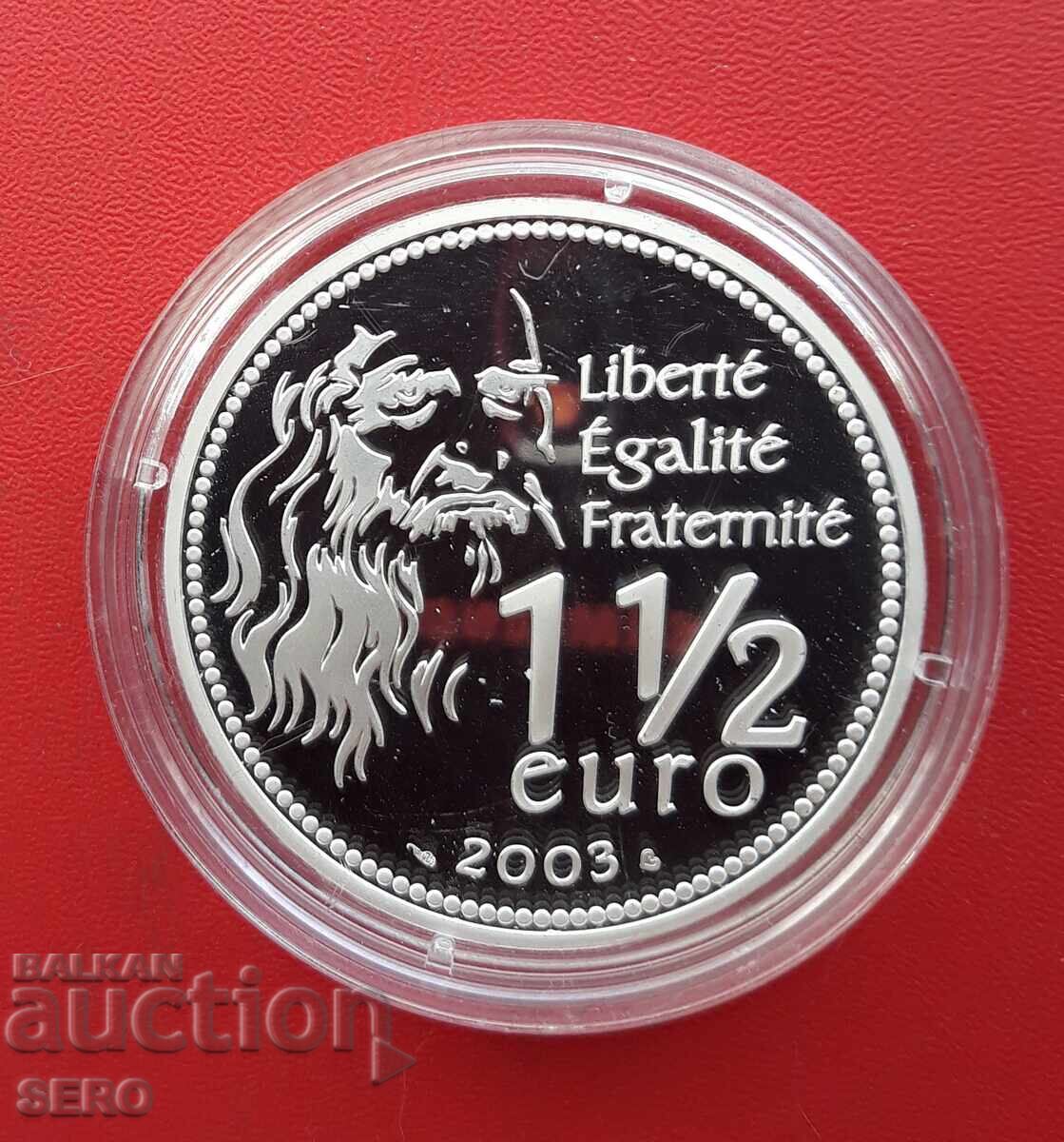 Delivery of France-1.5 Euro 2003-Mona Lisa painting 400th anniversary