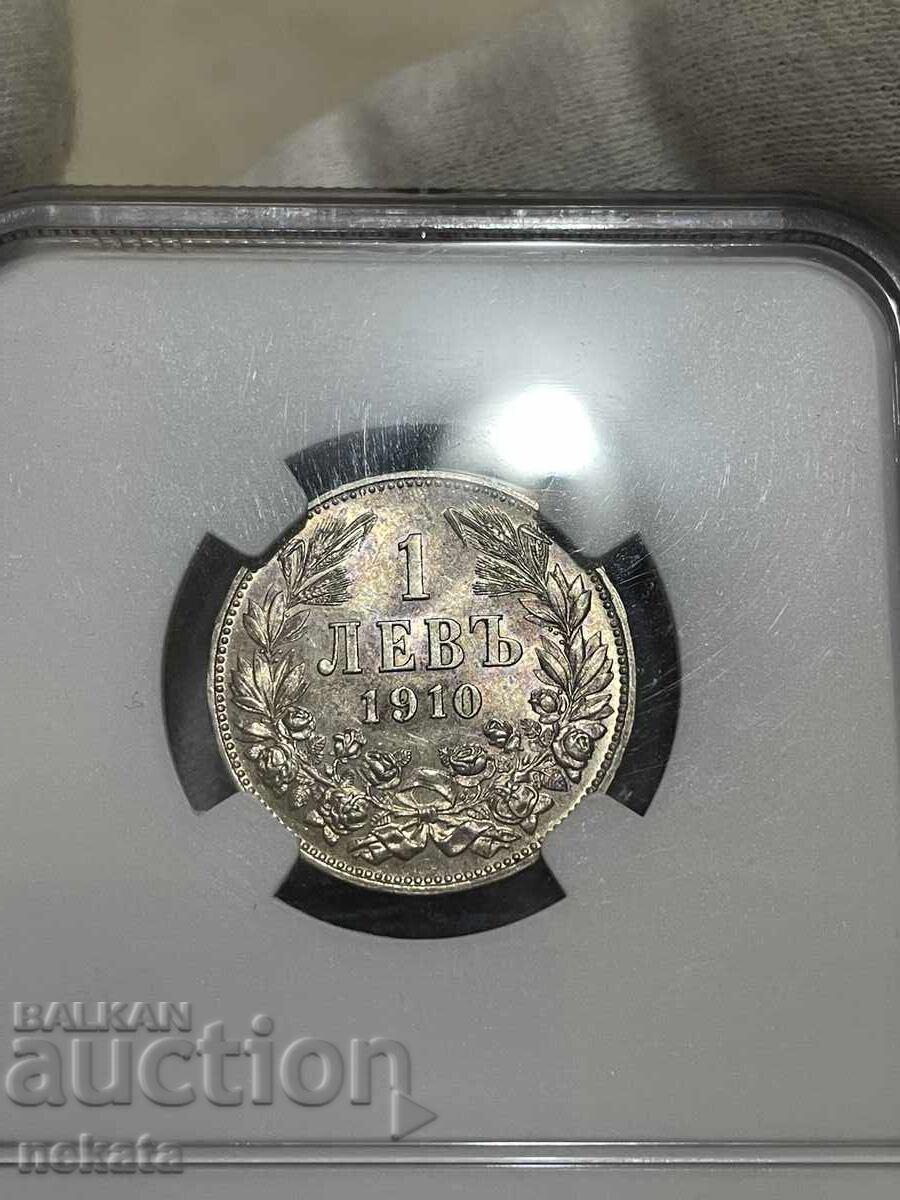 Licitație 1 Lev 1910 MS61 NGC