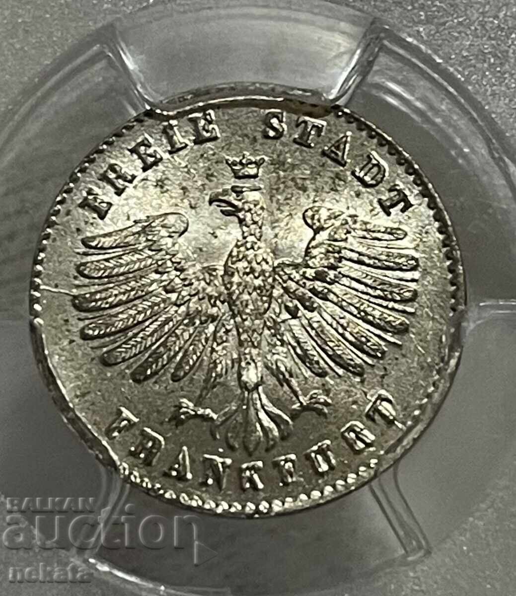 Licitație Frankfurt 1 kreuzer, 1839 MS66 PCGS