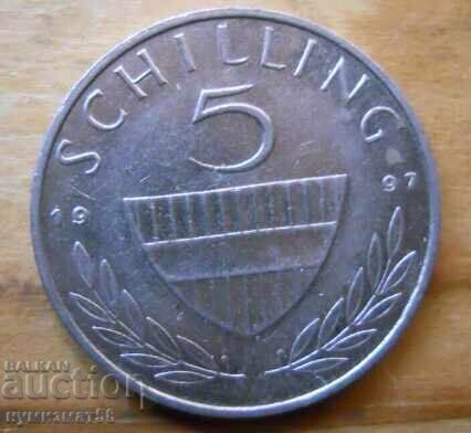 5 șilingi 1997 - Austria
